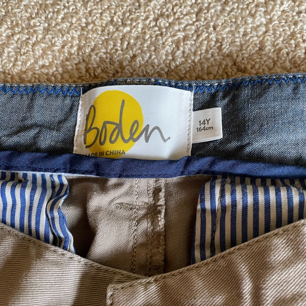 Boy’s Boden khaki pants 14Y